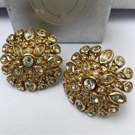 dior spring earrings|vintage Dior earrings.